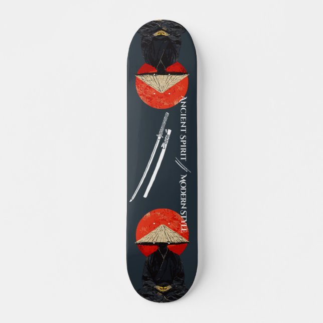 Skateboard de guerreiro Samurai (Frente)