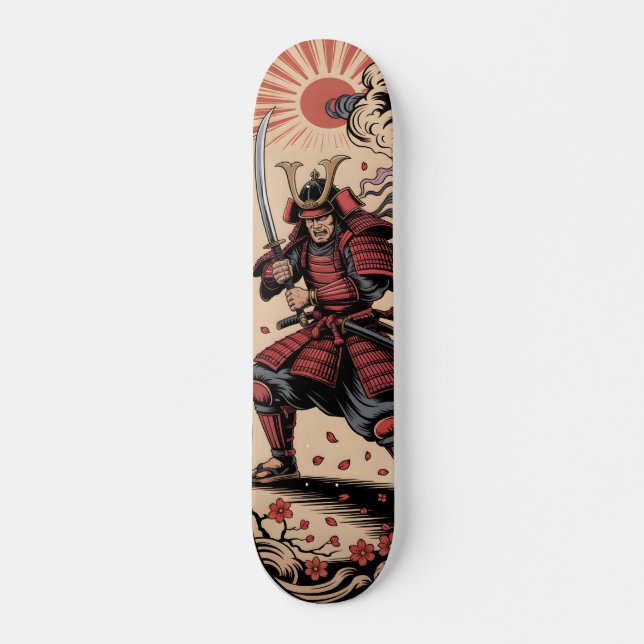 Skateboard de guerreiro Samurai (Frente)