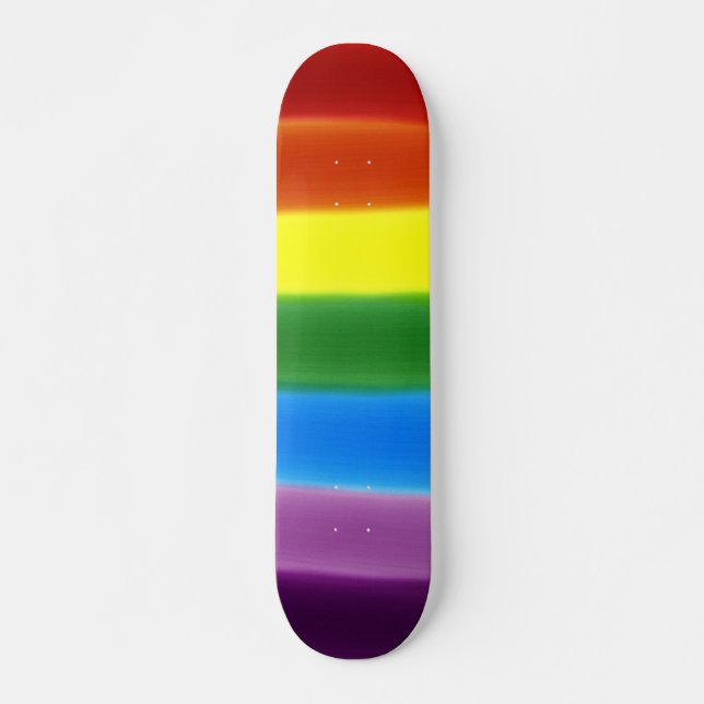 Skateboard de mistura arco-íris (Frente)