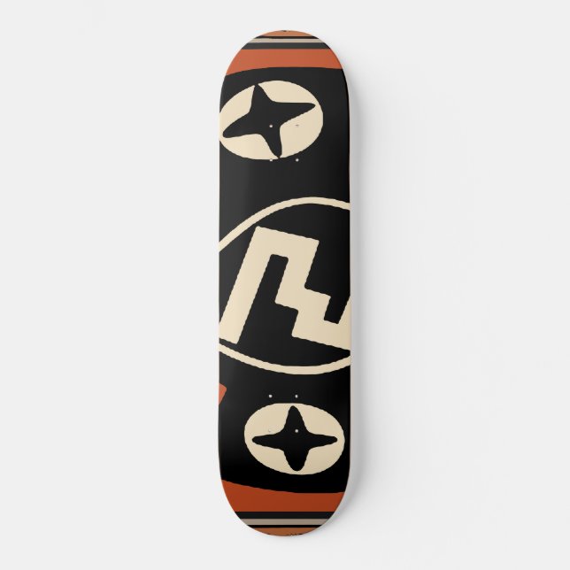 Skateboard de Morcego Tribal Mimbres (Frente)
