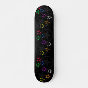 Skateboard de Padrão de Estrela Negra