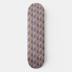 skateboard de recife de coral abstrato