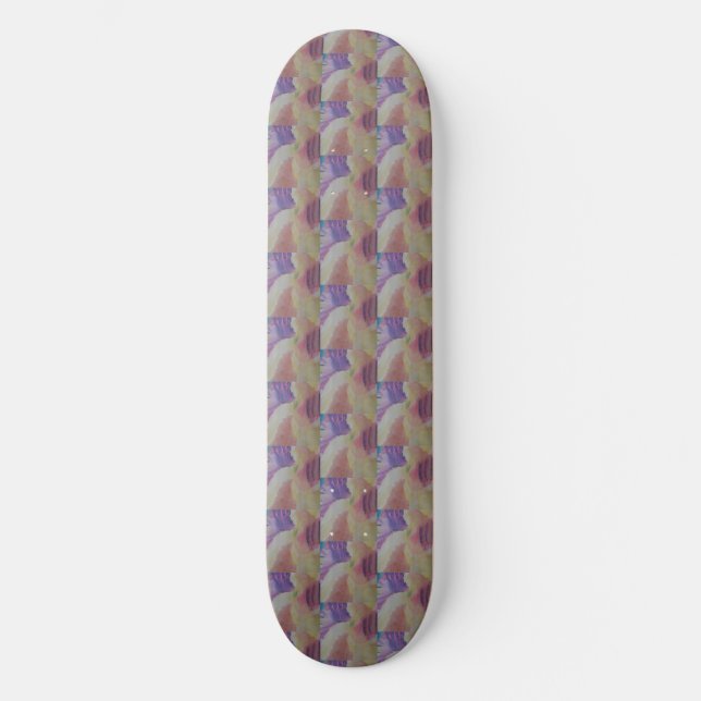 skateboard de recife de coral abstrato (Frente)