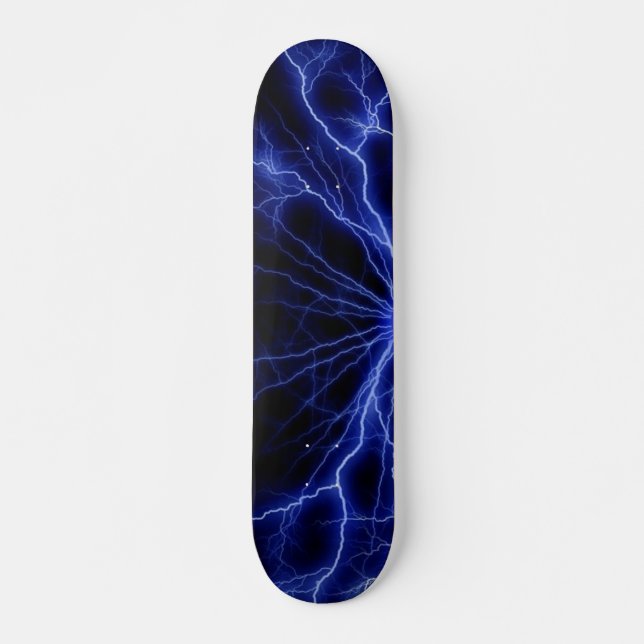 Skateboard de Relâmpago Azul (Frente)