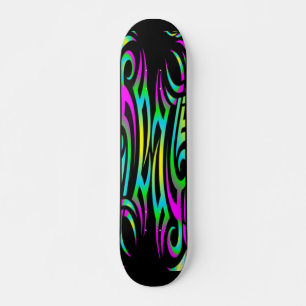 Skateboard de Tatuagem 3D Colorido