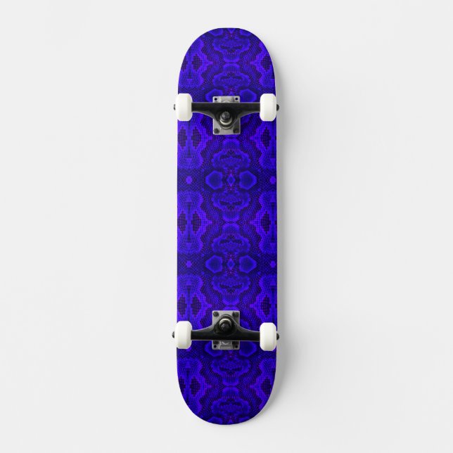 SkateBoard de textura Cobra azul (Frente)