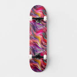 Skateboard de Tinta Alcoólica Rosa