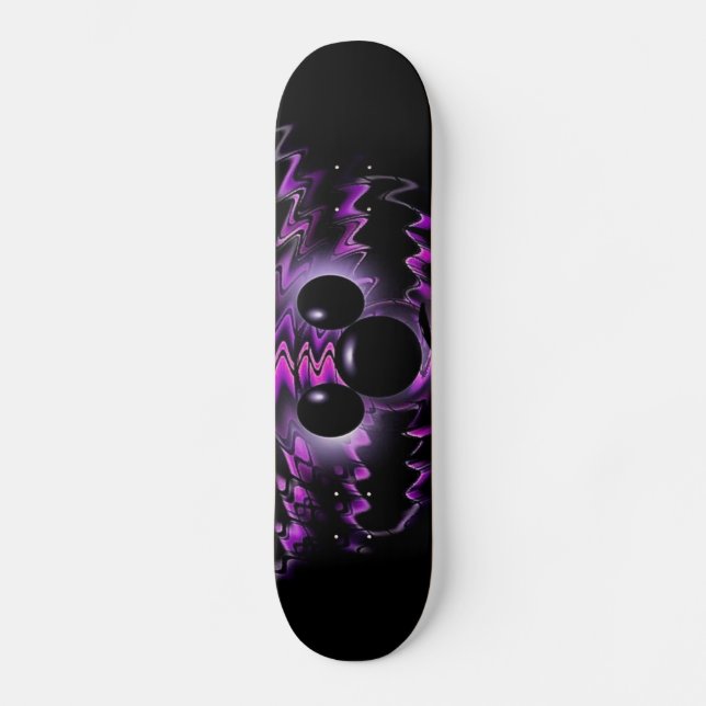 Skateboard de Urso Roxo (Frente)