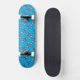 Skateboard Deck Judaica - Presentes - Estrelas Jud