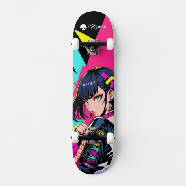 Skateboard Deck - "Respect Women: Oriental Girl" (Frente)