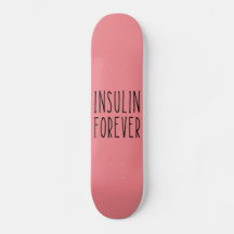 Skateboard diabetes rosa
