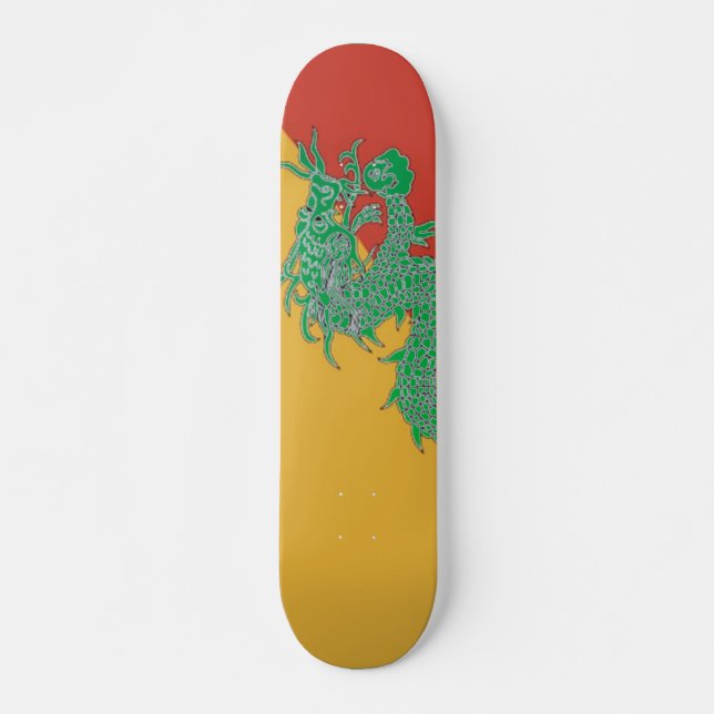 Skateboard do Dragão Verde (Frente)
