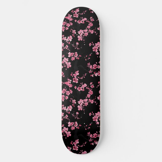 Skateboard do Flor de Cereja Japonês (Frente)