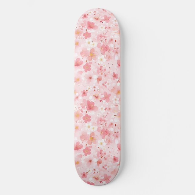 Skateboard do Flor de Cereja Japonês (Frente)