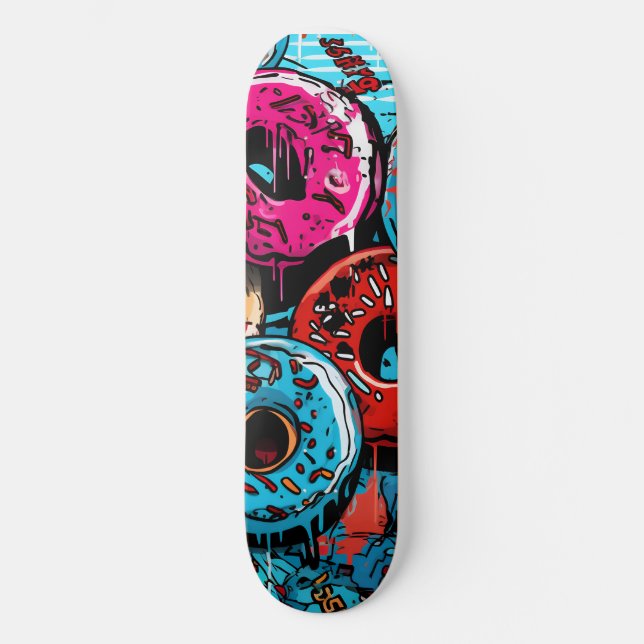 Skateboard Do Rosquinha Por Claire Firley (Frente)