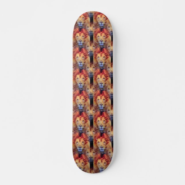 Skateboard do Tempo para Festas de Leões Selvagens (Frente)