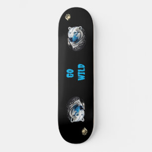 Skateboard do Urso Polar Selvagem   Conselho Árcti
