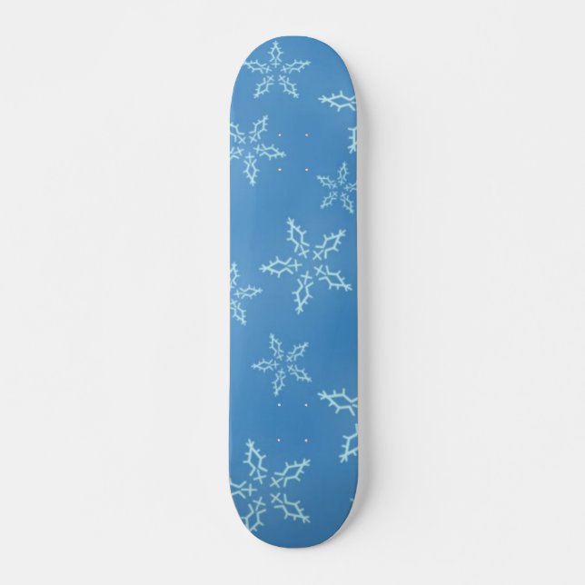 Skateboard dos Flakes de Neve (Frente)