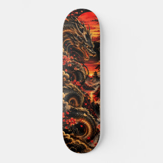 Skateboard Dragão Sombrio – Fantasia de Pôr do Sol