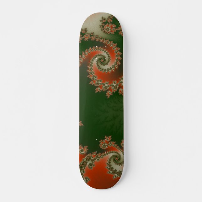 Skateboard Dupla Espiral Azeitona Pimento (Frente)