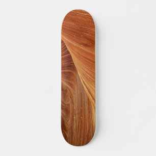 Skateboard - Duro Rock Maple com design de madeira