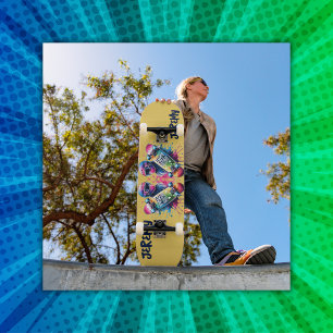 Skateboard Feliz Aniversário Monograma Mus  