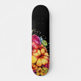 Skateboard Floral Tropical Feminino