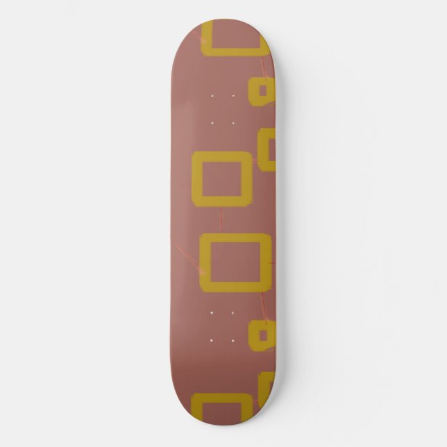 Skateboard Geométrico Brown (Frente)