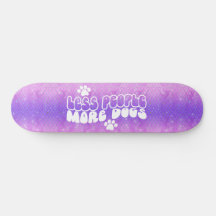 Skateboard Girly Glitter Dogs Palavra Positiva