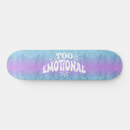 Skateboard Girly Glitter Sereia Blue Divertido