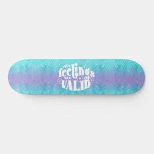 Skateboard Girly Glitter Sereid Wording