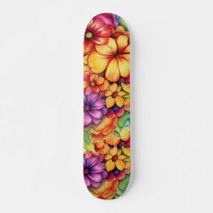Skateboard Girly Tropical
