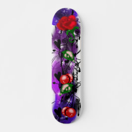 Skateboard Graffiti Rosa Tempestade