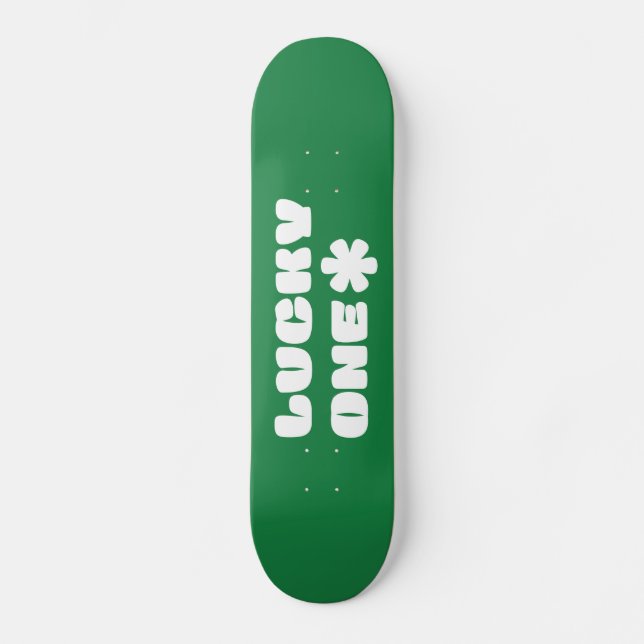 Skateboard Green Lucky One (Frente)