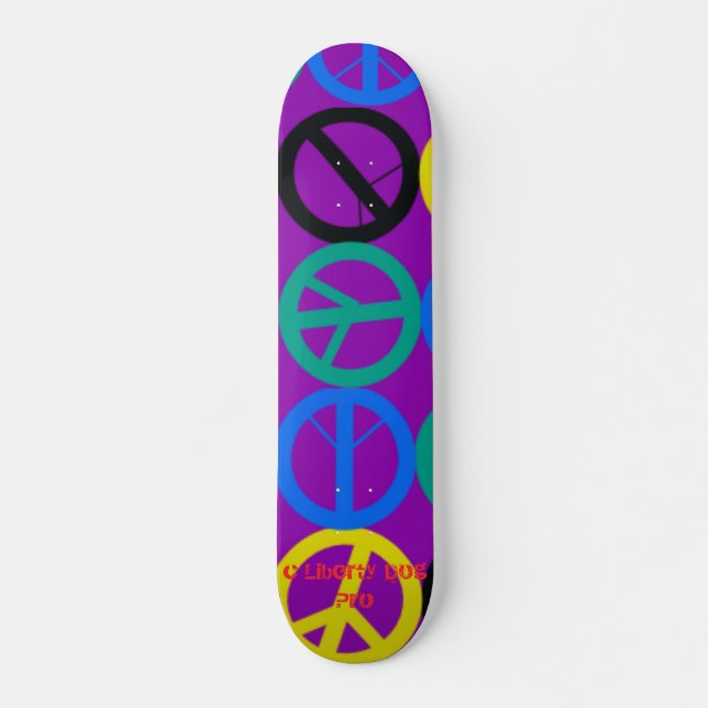 SKATEBOARD GROOVY PEACE PRO - TAMANHO PERSONALIZAD (Frente)