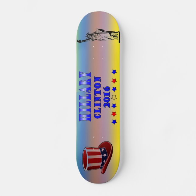 Skateboard Hillary Clinton 2016 (Frente)