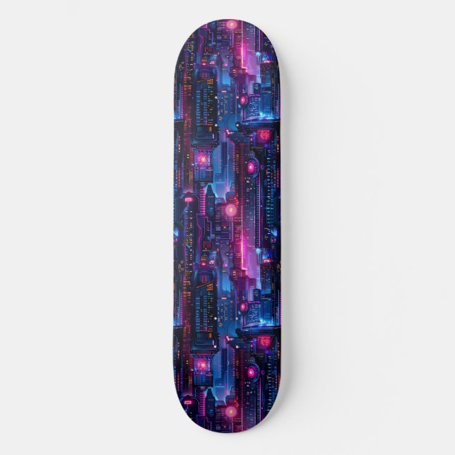 Skateboard Japonês Anime Cyberpunk Neon (Frente)