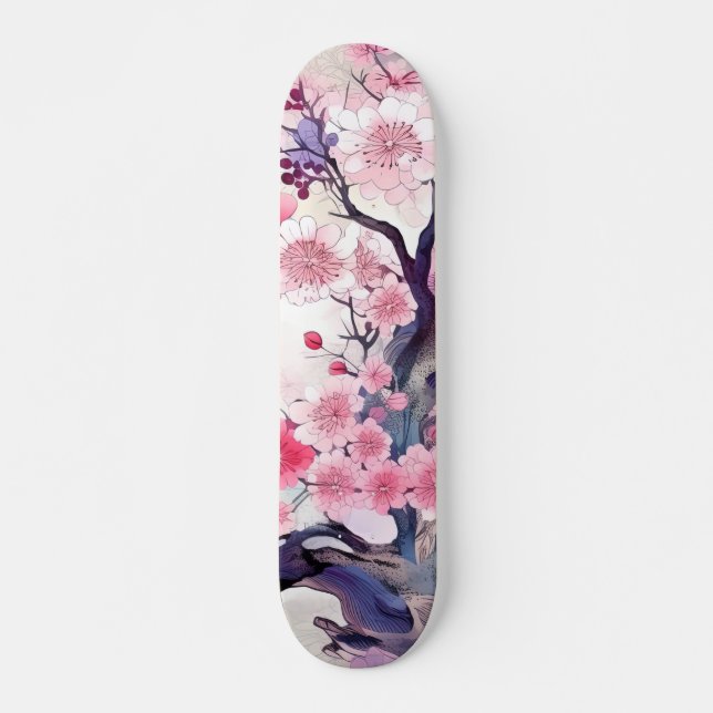 Skateboard Japonês Cherry Blossom (Frente)