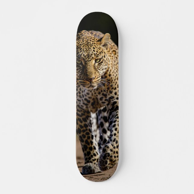 Skateboard Leopardo peligroso depredador (Frente)