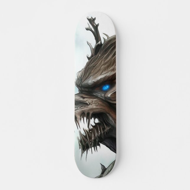 Skateboard Mítica béstia árbol (Frente)