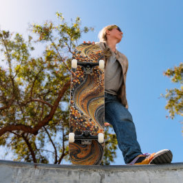 Skateboard Mosaico 3D - Deck de Arte de Luxo Vorte