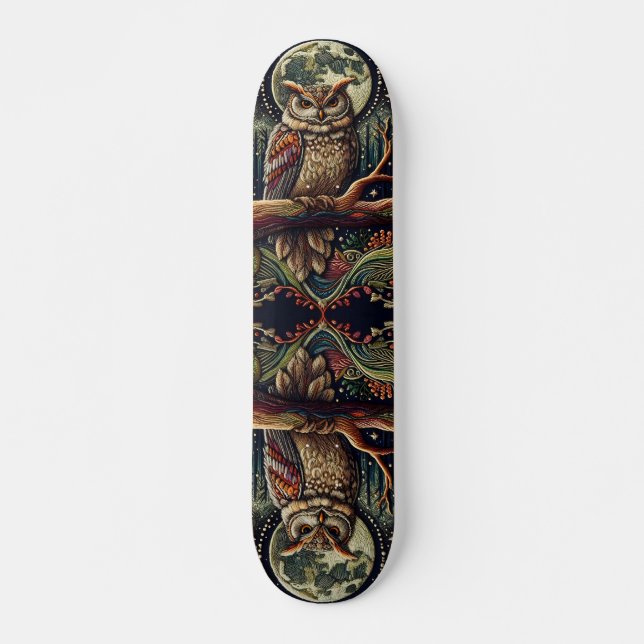 Skateboard Mystical Night Owl (Frente)