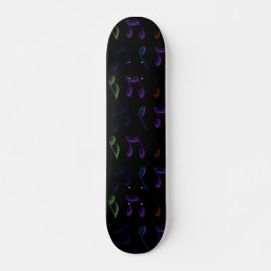Skateboard Neon Music