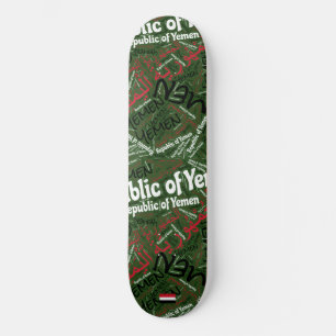 Skateboard Nuvem de Palavras Orgulho Nacional do I