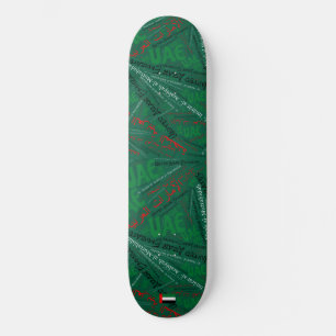 Skateboard Nuvem de Palavras Orgulho Nacional dos