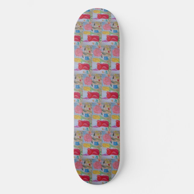 Skateboard para Jardim Flor de Verão (Frente)