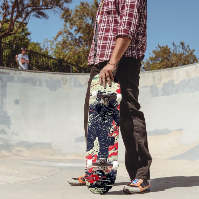 Skateboard Perdido no Espaço: Arte Retro Fantasy (Ao ar livre 2)