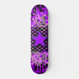 Skateboard Personalizada em Estrela Roxa
