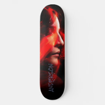 Skateboard Personalizada Moça Negra Moderna