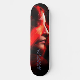 Skateboard Personalizada Moça Negra Moderna